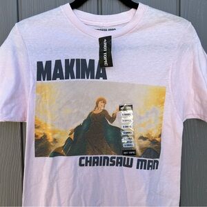 Hot Topic Chainsaw Man Makima Ethereal T-Shirt XS Anime Character Manga Series